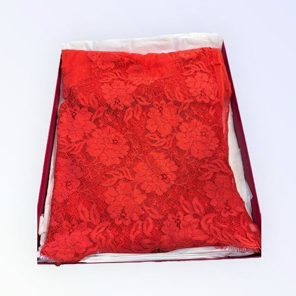 Valentino Cashmere Blend Lace Scarf - Picture 5 of 6